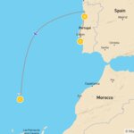 Map of Lisbon, Porto & Madeira - 9 Days