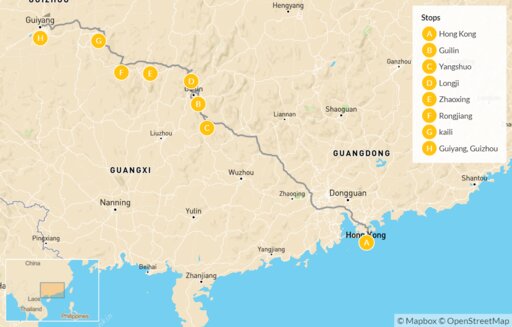 Map Trek through Ethnic Minority Villages in Southwest China - 11 Days