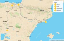 Map thumbnail of Culinary Tour of Spain: Madrid, Bilbao, San Sebastián & Barcelona - 12 Days