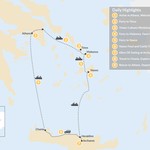 Map of Cyclades & Crete Culinary History Tour - 9 Days