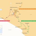 Map of 1 Week in Kenya - 3 Safari Itinerary Ideas