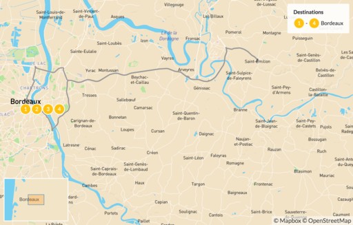 France map: Bordeaux for Wine Enthusiasts - 5 Days