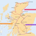 Map of 5 Days in Scotland - 3 Unique Itinerary Ideas