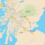 Map of Soul-Stirring Scotland: Edinburgh, Stirling, Fort William, Skye & Pitlochry - 11 Days