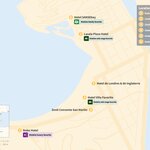 Map of The 6 Best Hotels Near the Beach in San Sebastián