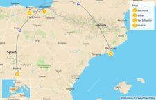 Map thumbnail of Family-Friendly Highlights of Barcelona, Northern Spain & Madrid - 11 Days