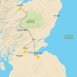 Map of Scottish Whisky Tour Road Trip - 6 Days