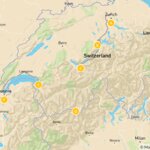 Map of Switzerland by Train - 10 Days