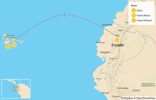 Map of Family-Friendly Galápagos - 7 Days
