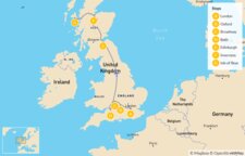 Map of Epic Southern England & Scotland: London to the Isle of Skye - 12 Days