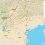 Map of Mountains and Lakes in Northern Italy: The Dolomites, Lake Garda, Verona & More - 12 Days