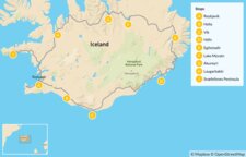Map of Frozen Iceland: Ultimate Winter Ring Road Experience - 14 Days