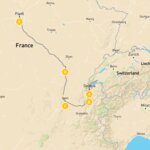 Map of Summer Olympics 2024: From Switzerland to Paris - 10 Days