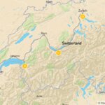 Map of Switzerland for Families: Castles, Chocolate & Cows - 10 Days
