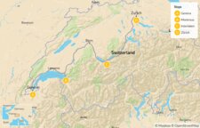 Map thumbnail of Switzerland for Families: Castles, Chocolate & Cows - 10 Days