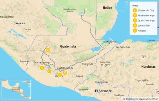Map Hidden Delights of Local Guatemala (Off-The-Beaten-Path) - 10 Days