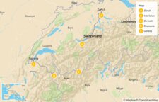 Map of Winter Adventure in the Swiss Alps - 7 Days