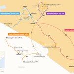Map of 1 Week in Kenya - 4 Unique Itinerary Ideas