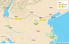 Map of Food & Wine in Verona, Padua & Venice - 7 Days Map of Food & Wine in Verona, Padua & Venice - 7 Days