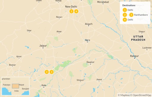 India map: Ranthambore National Park by Train - 5 Days
