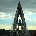 The amazing designed bridge in Salè | Photo taken by Alif Nadya Inniar R