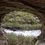 a cave along the Glymur hike. | Photo taken by Kim C