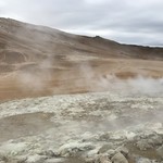 Amazing bubbling mud pots at Lake Myvatn | Photo taken by Whitney S