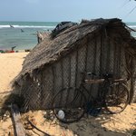 Fishing hut on the beach Point Pedro. | Photo taken by Sylvanna C