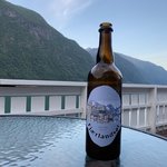 Bard's homemade Juniper beer! | Photo taken by Michael W