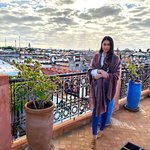 Terrace on top of our Riad | Photo taken by Megan P