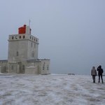 Lighthouse near top of Dyrholaey Cliff | Photo taken by Grace L
