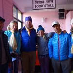 At the Lukla airport with our great guides Lahkpa and Tashi | Photo taken by Dorine H