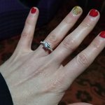 We got engaged | Photo taken by jaclyn m