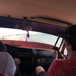 Enjoying another exciting car ride as we head off on the next adventure! | Photo taken by Kendal J