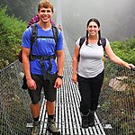 Starting the trek over a bridge | Photo taken by Herman L