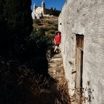 Lefkes Church (Agia Triada) and Ruth Along the Byzantine Footpath, Paros | Photo taken by Tom B