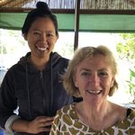 Annette and our cooking teacher | Photo taken by Gregory R