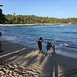 Horseshoe Bay where our Brian surfed like a Pro !! 🏊 Top place this !!!👍✅ | Photo taken by Vicky V