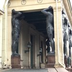 Enormous statues, Hermitage Museum | Photo taken by Diane P