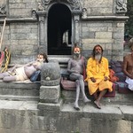The 4 Sadhus of Pashupatinath | Photo taken by Lisa D