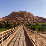 Across the bridge to the fortified village at Aït Benhaddou | Photo taken by Rod K