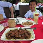 First meal in Yagon, friend eel. | Photo taken by Stephen M