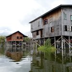 Inle Lake residences. Wonder how the postmen get about? | Photo taken by Su-Lin T