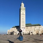 Jump of happiness at Hasan II mosque in Casablanca | Photo taken by Alif Nadya Inniar R