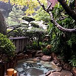 Outdoors Onsen at the Ryokan  | Photo taken by Joost S