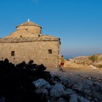 Ruth and the Church of Agia Kyriaki | Photo taken by Tom B