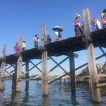 Life on U Bein Bridge | Photo taken by Rachael W