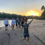 Swimming at El Rio Tambopata | Photo taken by Elisa M