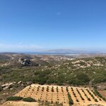 View of Naxos Town and Paros from Central Naxos Island | Photo taken by Tom B