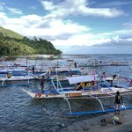 Outriggers by the jetty | Photo taken by Debajyoti R